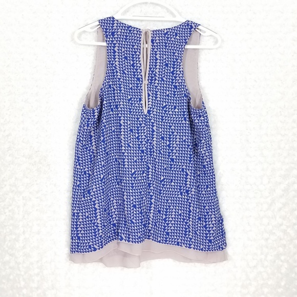 Gap Blue and Purple Sheer Tank Top - Picture 2 of 7